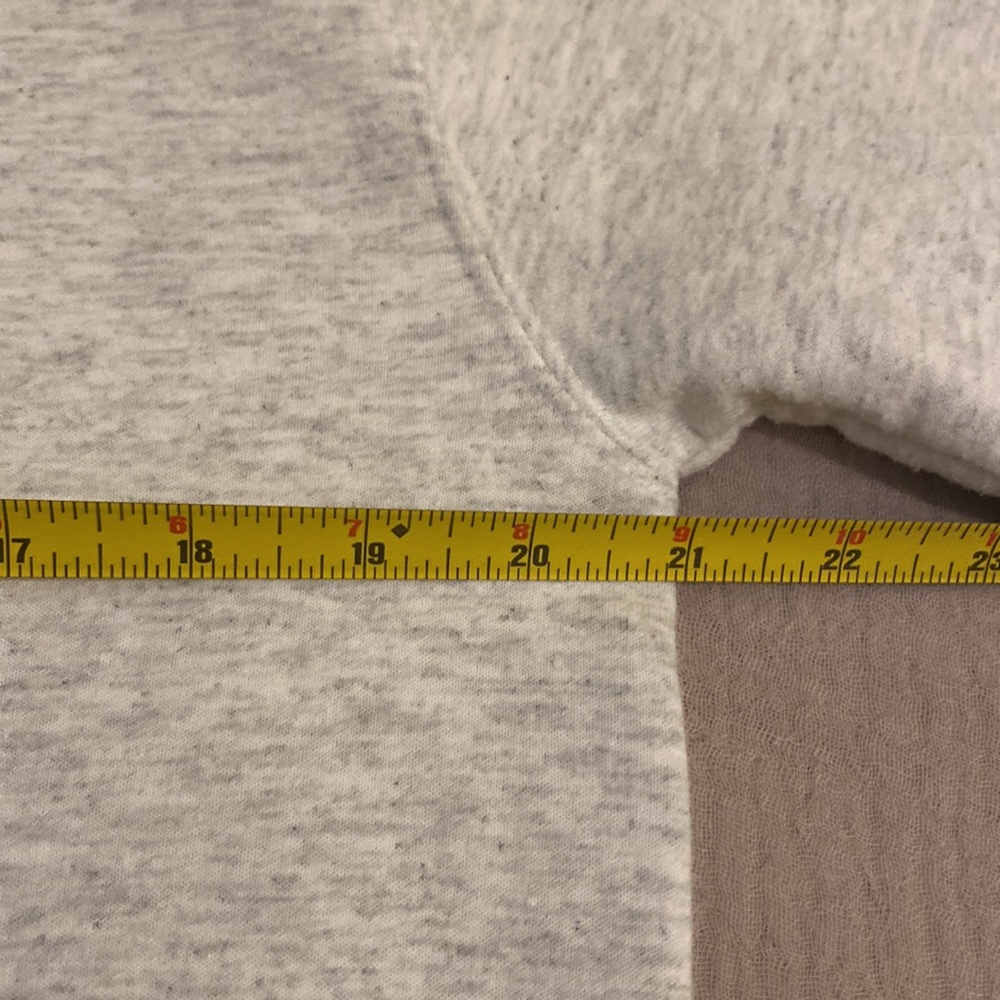 Champion Eco Authentic Gray with Work Happy Sweatshirt. Unisex style . Size M - Picture 7 of 8